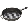 Lodge 10-1/4 In. Cast Iron Grill Pan Skillet