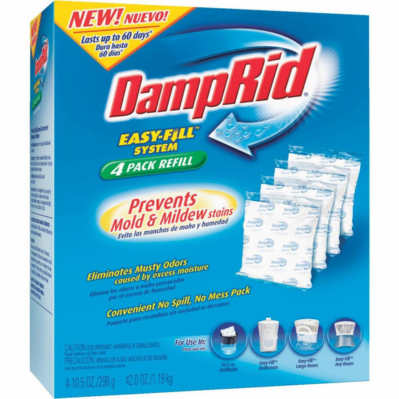 DampRid Easy-Fill 10.5 Oz. Fragrance Free Moisture Absorber Refill (4 Count)