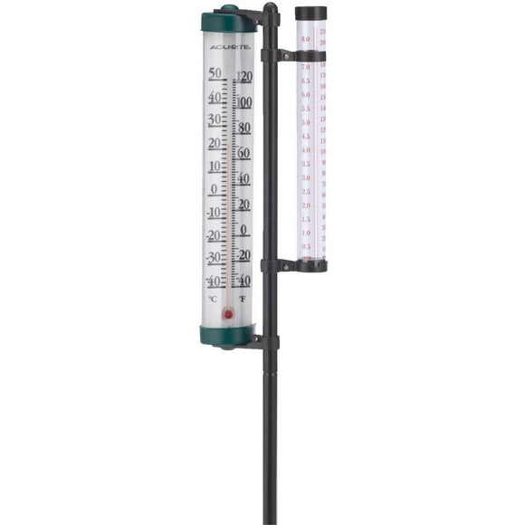 AcuRite 4 In. Rain Gauge & Thermometer Combo AR MO Powell Feed
