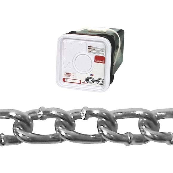 Campbell #2/0 175 Ft. Zinc-Plated Low-Carbon Steel Coil Chain