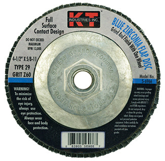 K-T Industries 4.5 X 5/8-11 X 60g T29 Bz Flap Disc