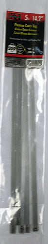 K-T Industries 14.2 Stainless Steel, Wide, 5/Pk