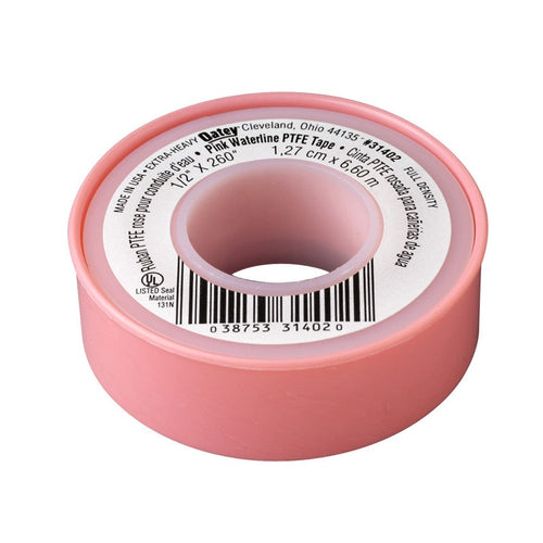 Oatey® 1/2 in. x 260 in. PTFE Pink Thread Seal Tape – Display